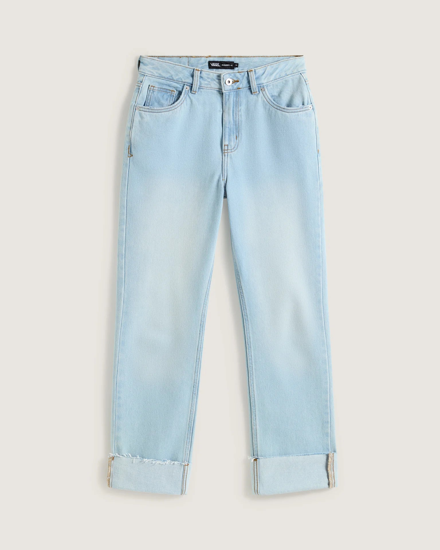 VANS Annabelle Straight Leg Pant LIGHT STONEWASH kép 1