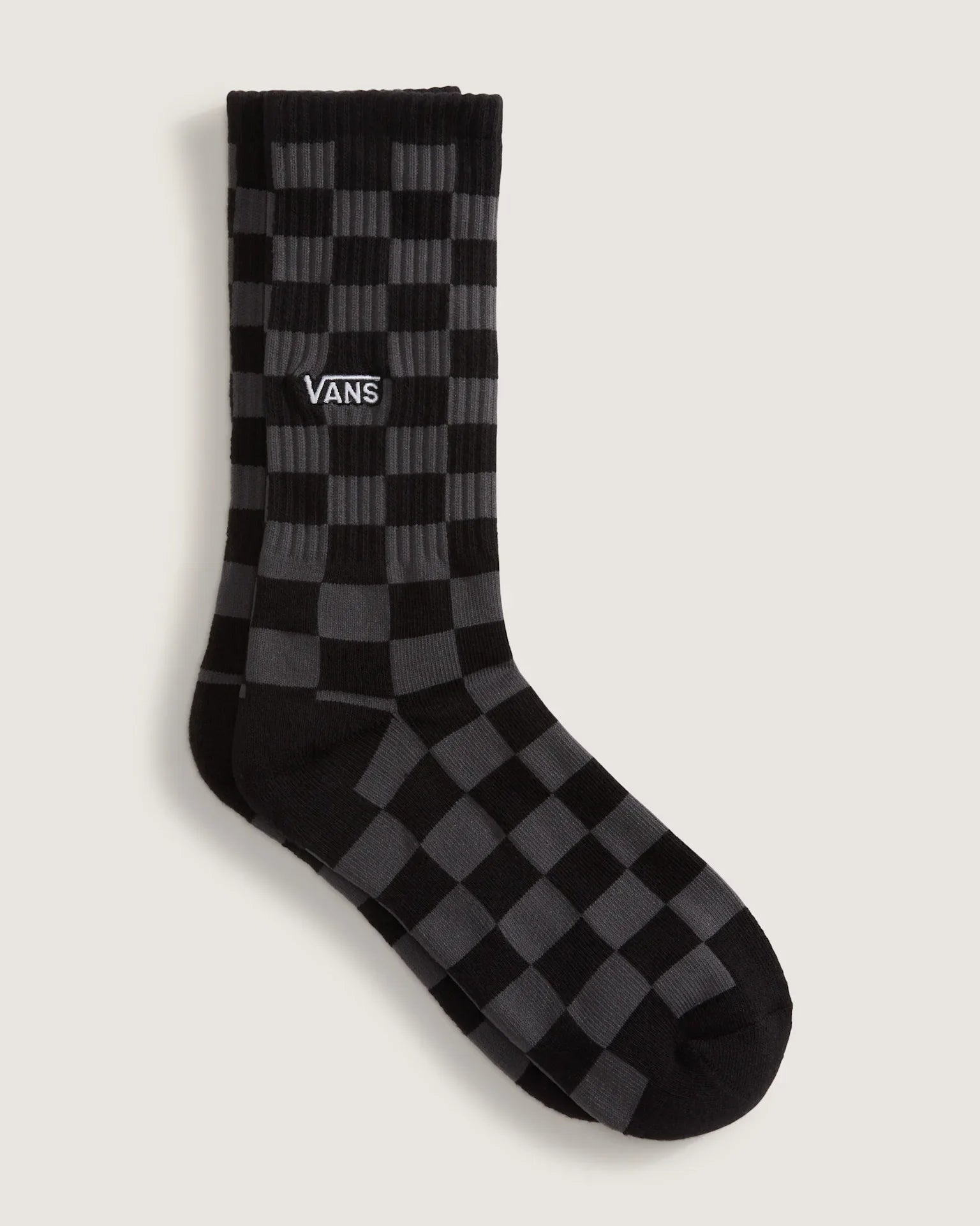VANS Checkerboard Crew ROX CHECKERBOARD Black/Charcoal Zokni kép 2