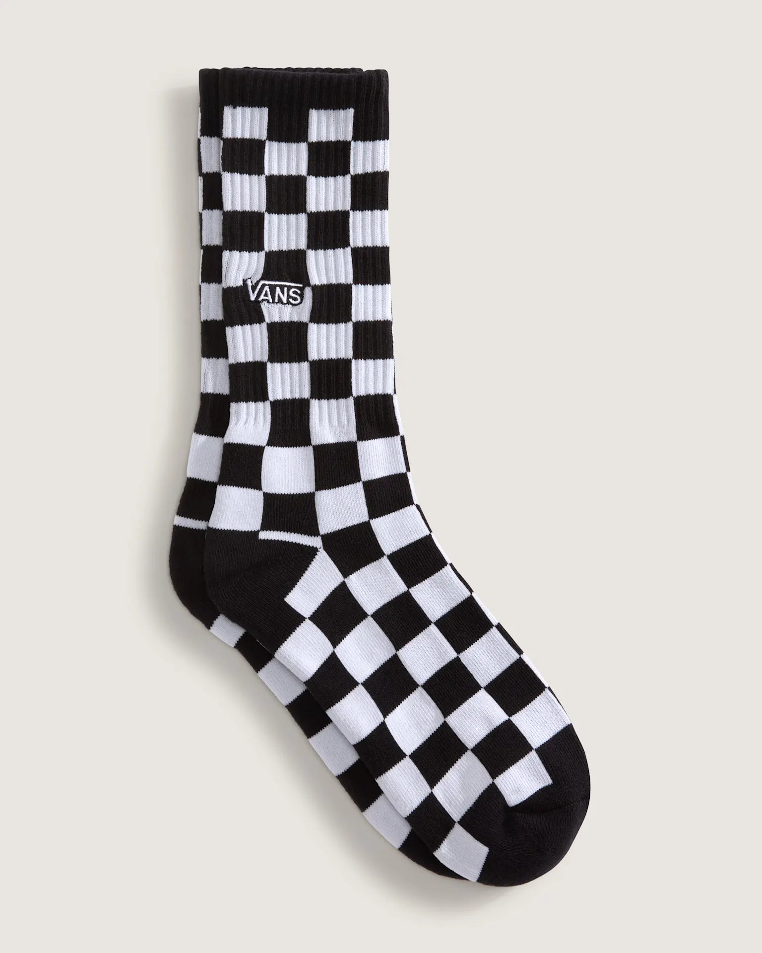 VANS Checkerboard Crew ROX CHECKERBOARD Black/White Zokni kép 2