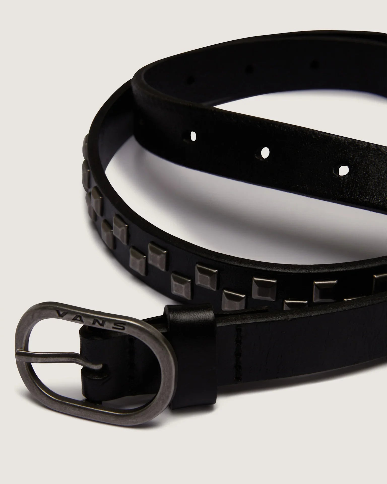 VANS Check Leather Belt Black kép 2