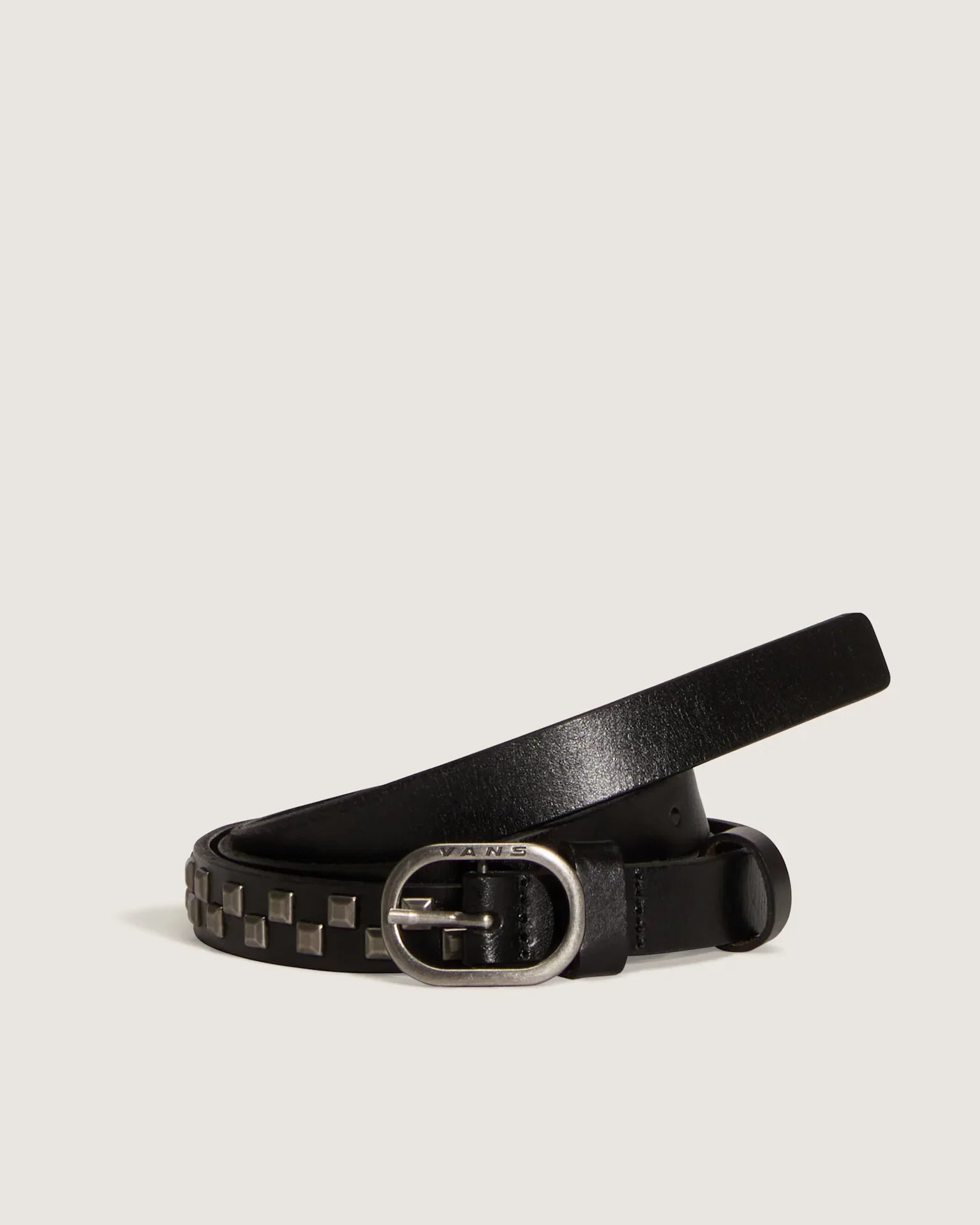 VANS Check Leather Belt Black kép 1