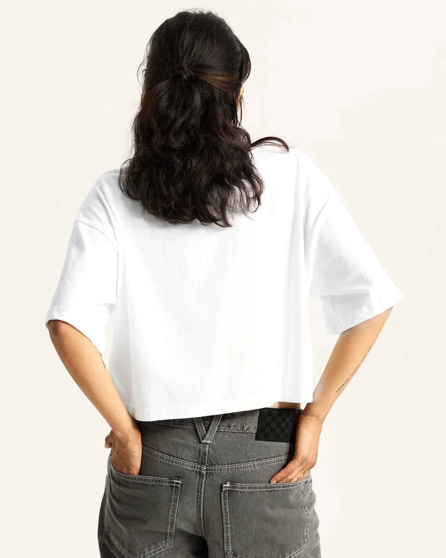 VANS Rhythm Relaxed Crop ss White kép 4