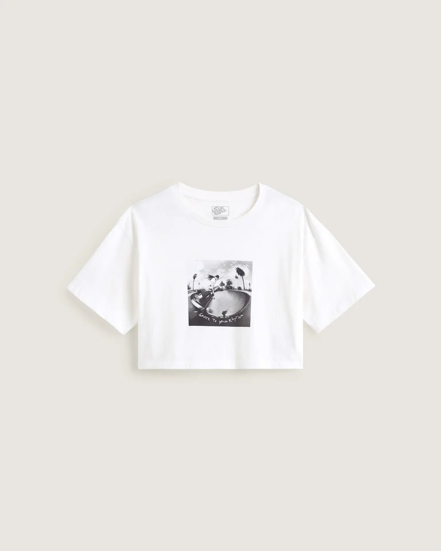 VANS Rhythm Relaxed Crop ss White kép 1