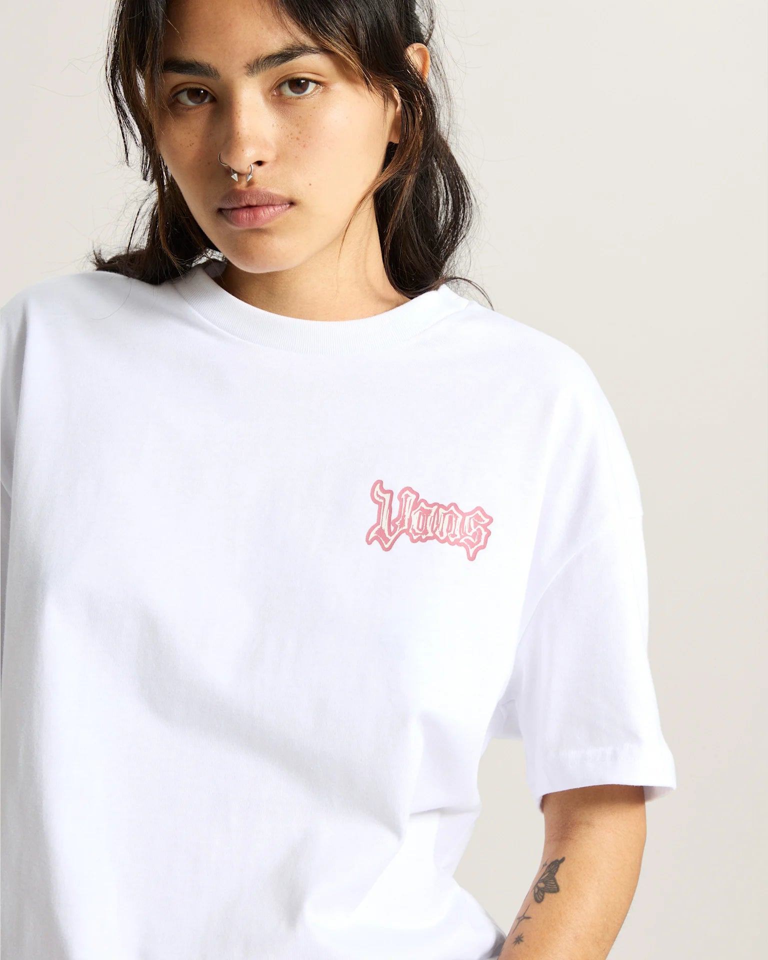 VANS LIL BEAR OS TEE White Póló VN000REFWHT1 - 3