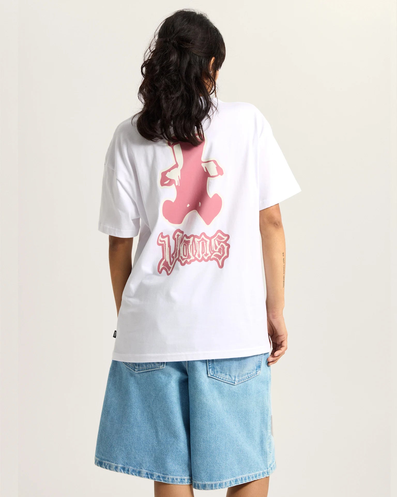 VANS LIL BEAR OS TEE White Póló VN000REFWHT1 - 4