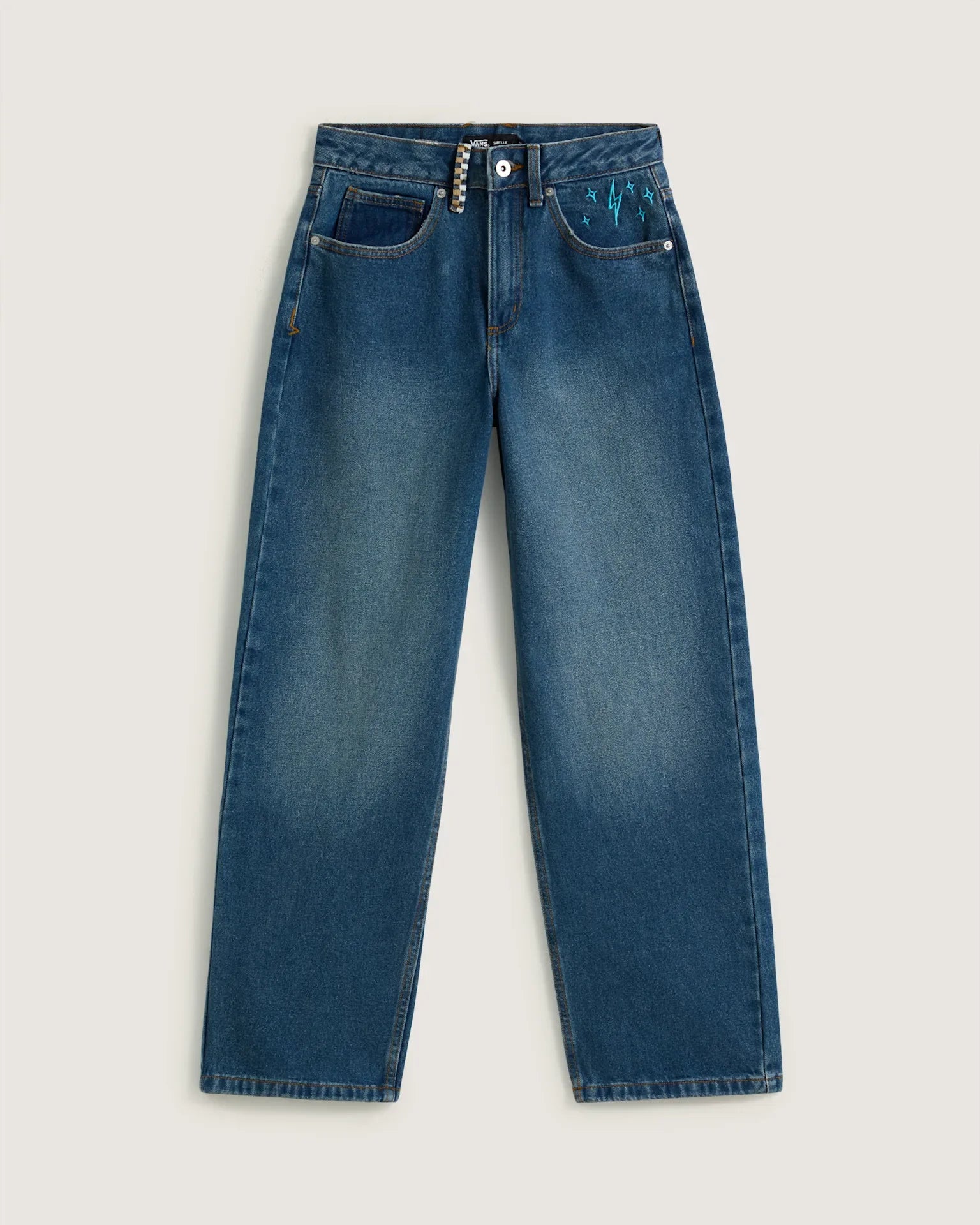 VANS Sirelle Embroidered Pant Vintage Indigo kép 1