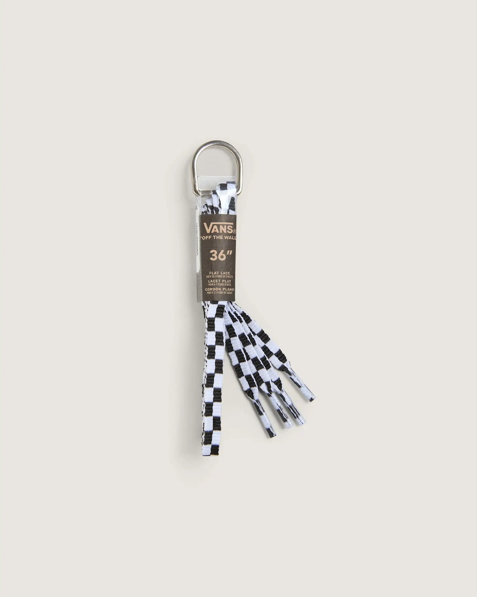 VANS Vans Laces 36" Black White Checkerboard Cipőfűző VN000XZYM741 - 1