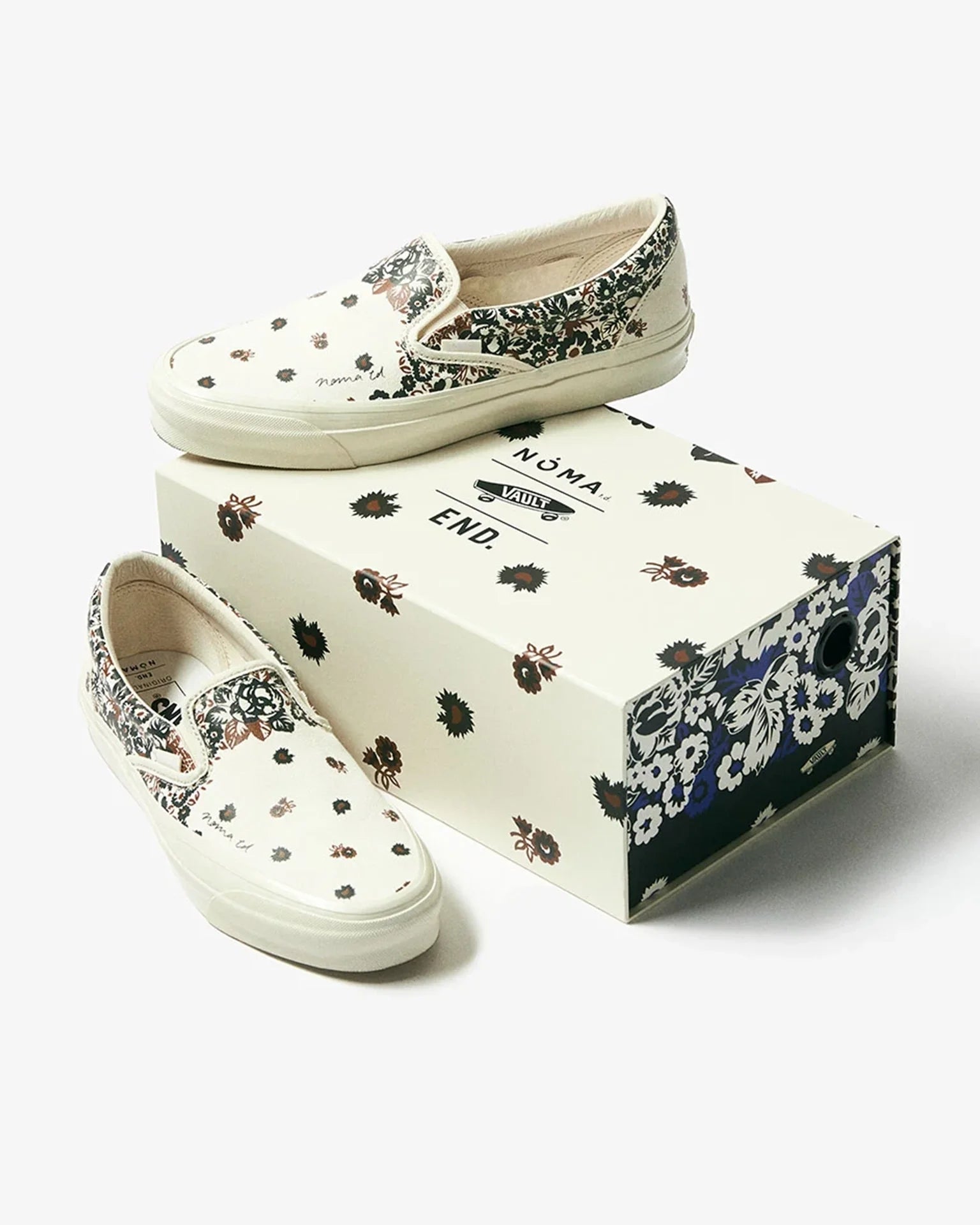 VANS UA OG Classic Slip-On LX NOMA T.D. x END TRUE WHITE/ANTIQUE WHITE kép 2