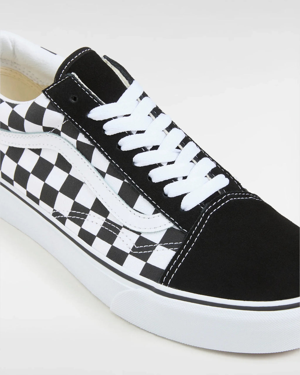 VANS UA Old Skool Platform (CHECKERBOARD) BLK/TR WHT Cipő kép 4