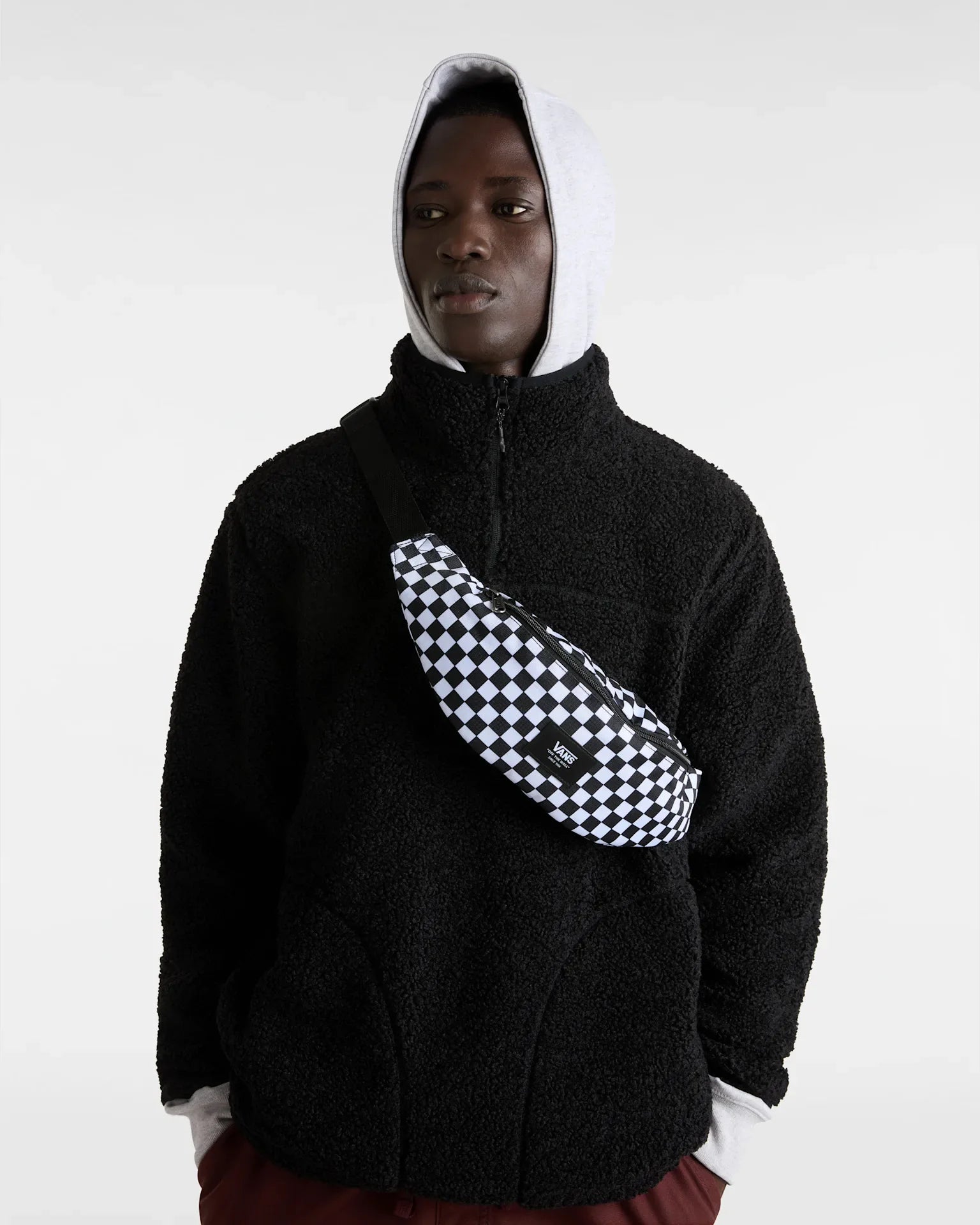VANS Mini Ward Cross Body Black/White Check VN0A45GXHU01 - 4