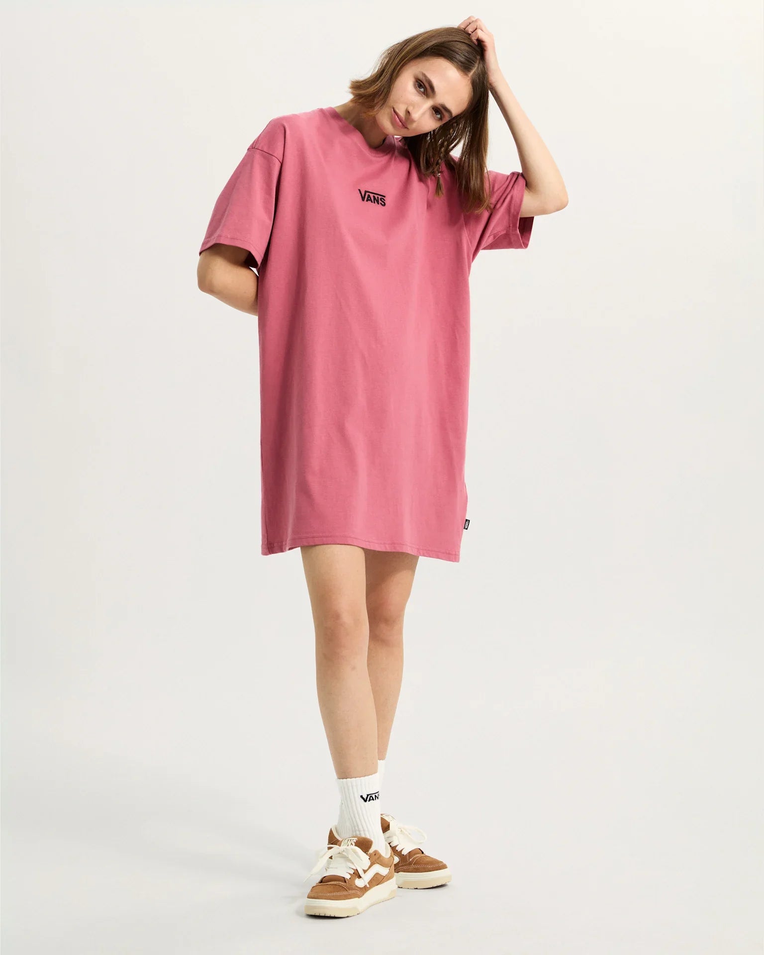 VANS CENTER VEE TEE DRESS MAUVEWOOD Ruha kép 3