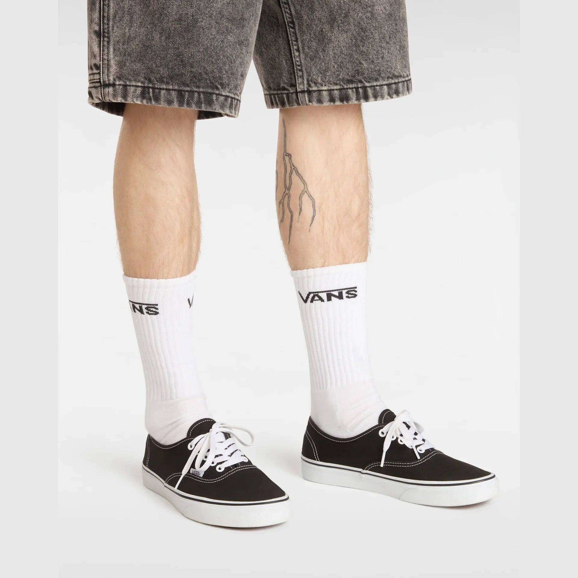 VANS Skate Authentic Black/White Cipő kép 5