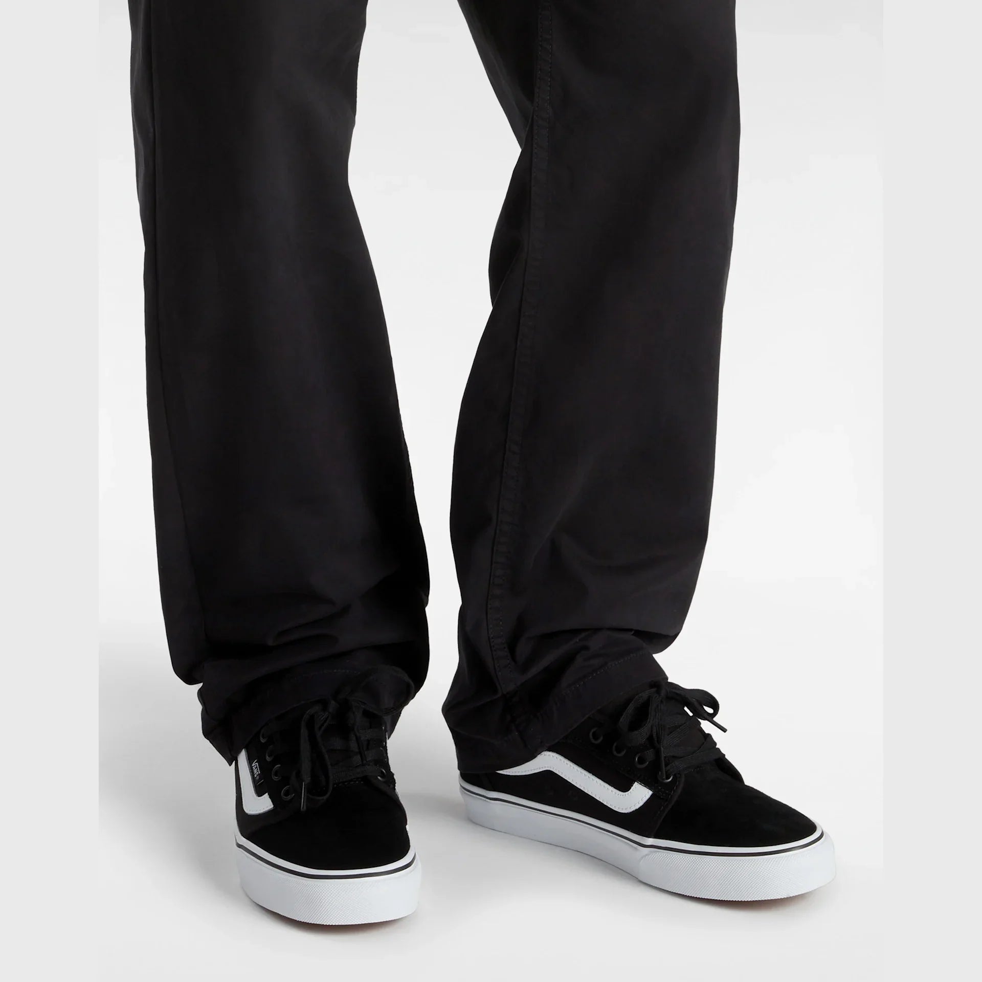 VANS Skate Chukka Low Sidestripe BLACK/WHITE Cipő kép 5