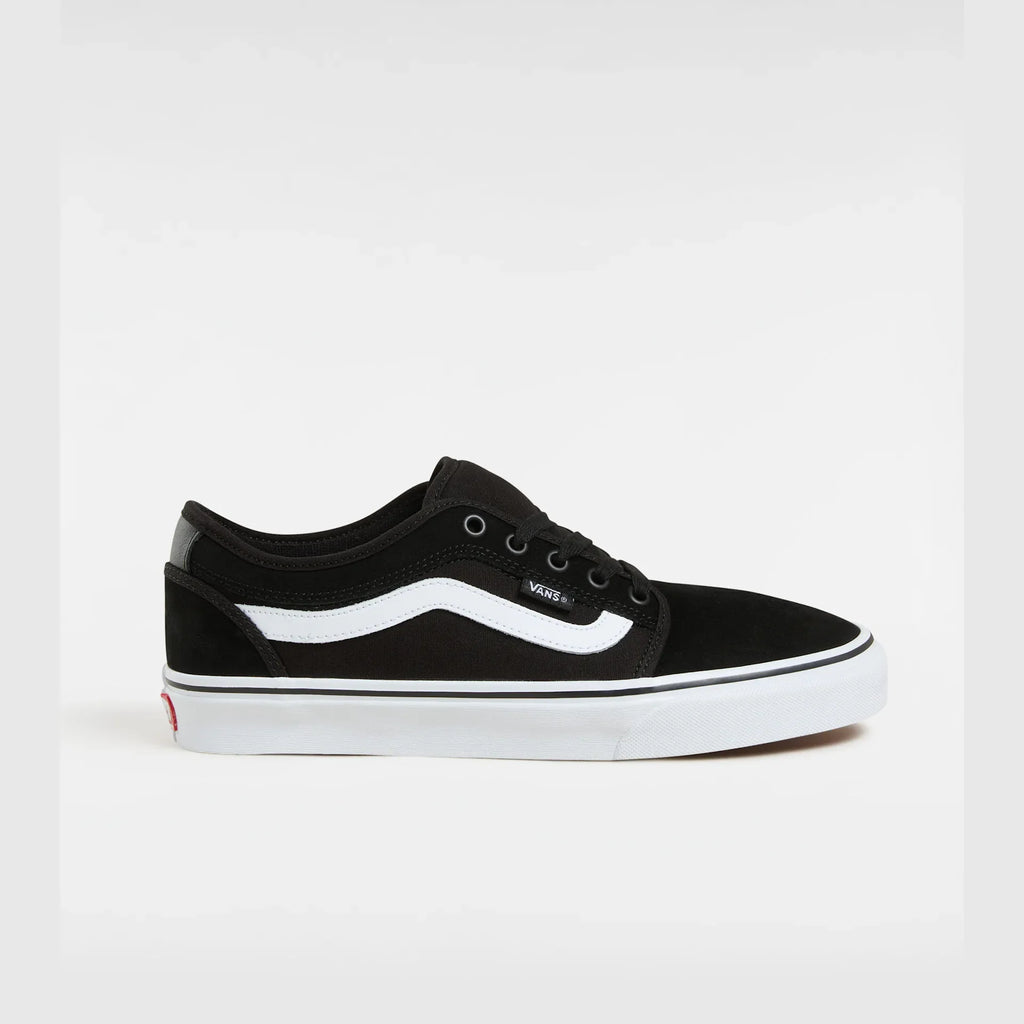 VANS Skate Chukka Low Sidestripe BLACK/WHITE Cipő kép 1
