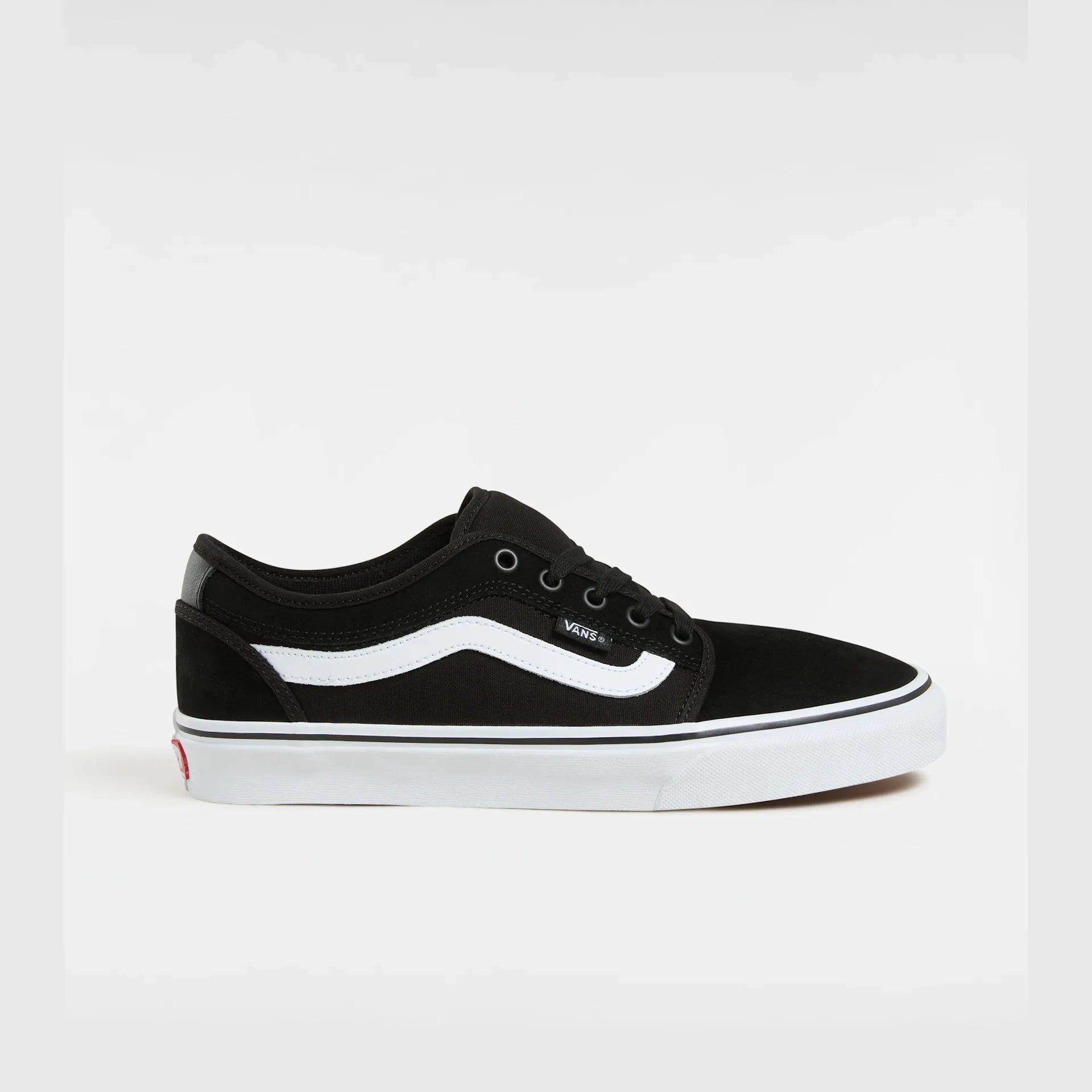 VANS Skate Chukka Low Sidestripe BLACK/WHITE Cipő kép 1