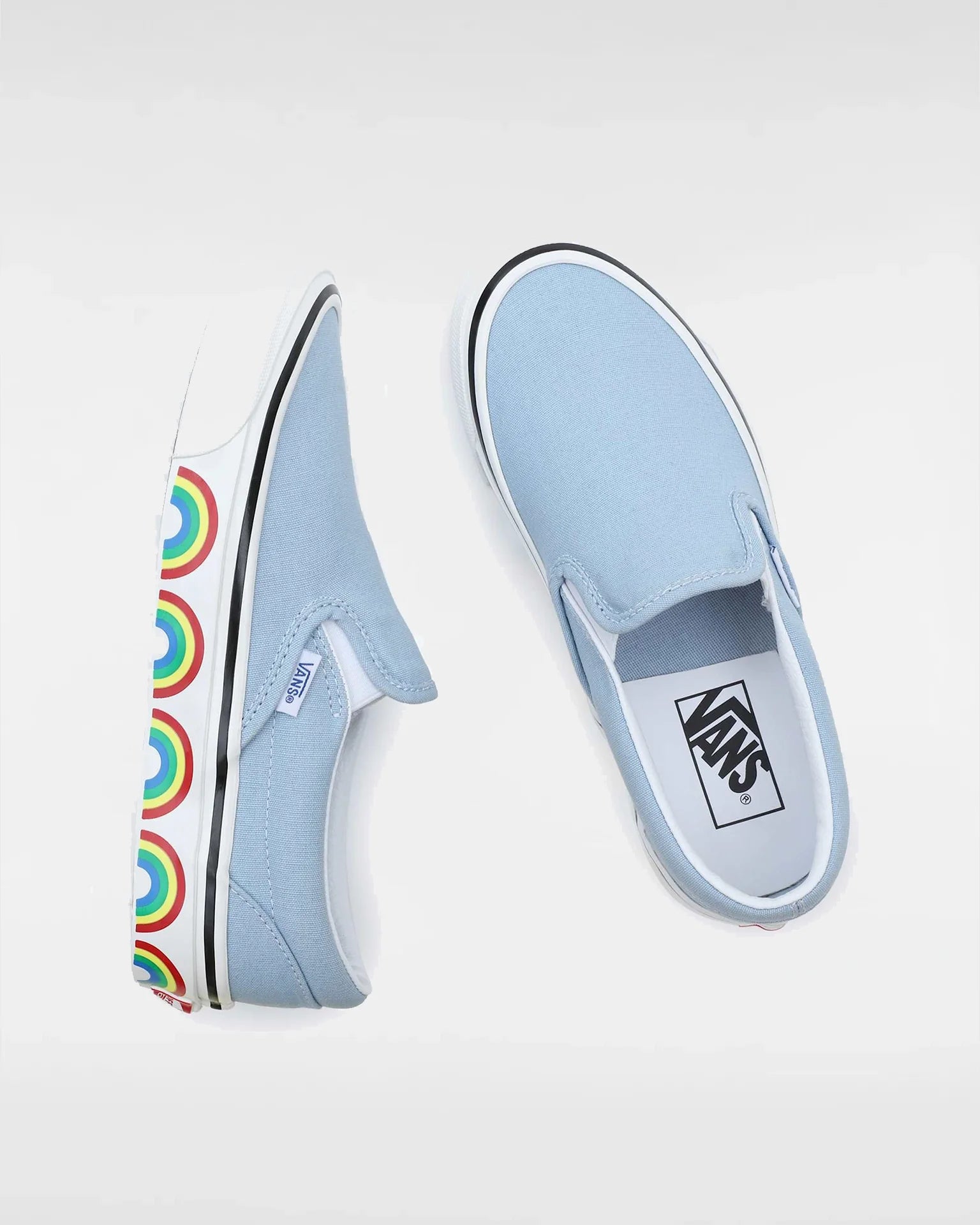 VANS Classic Slip-On 98 DX ANAHEIM FACTORY OG RAINBOW TAPE LIGHT BLUE kép 3