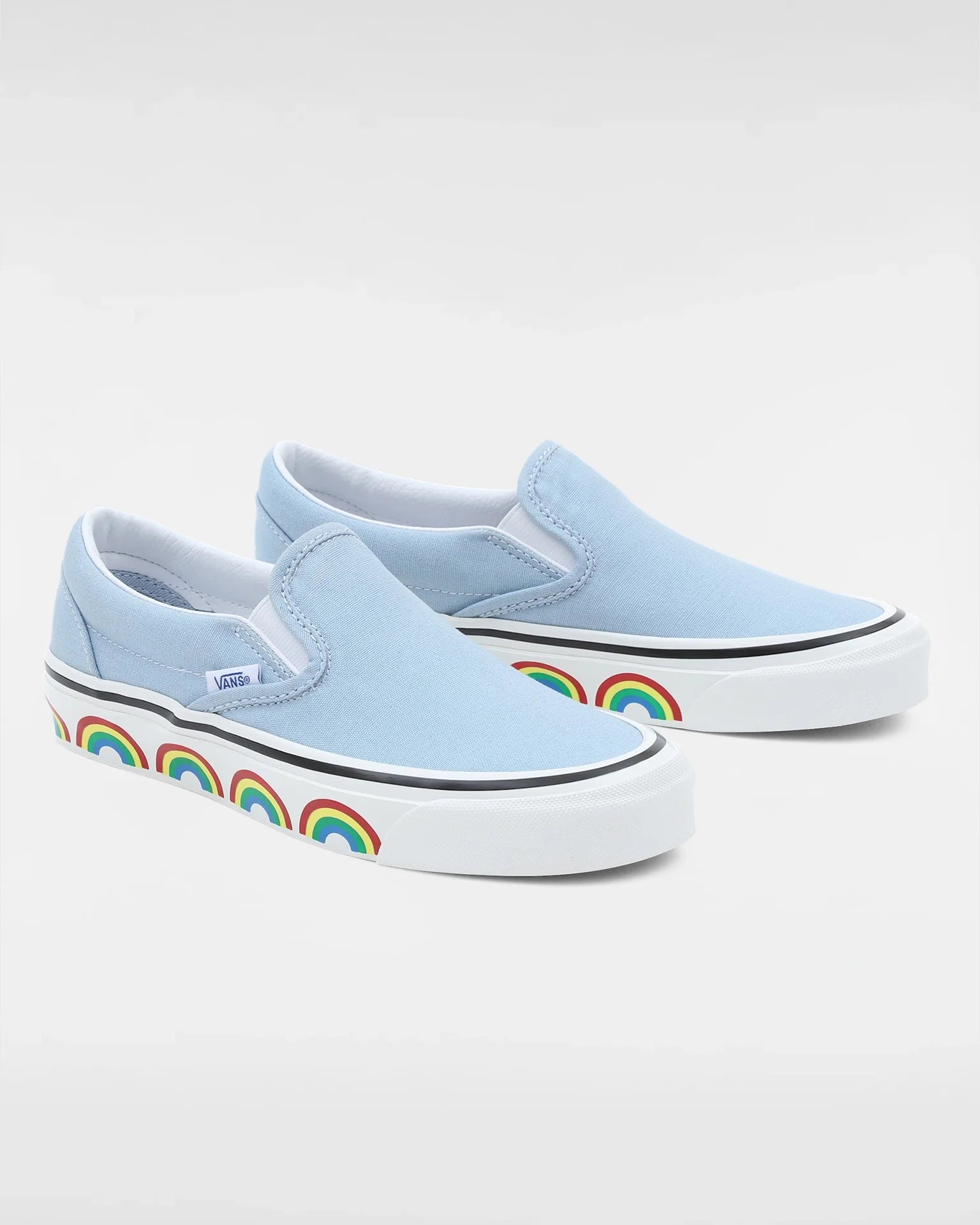 VANS Classic Slip-On 98 DX ANAHEIM FACTORY OG RAINBOW TAPE LIGHT BLUE kép 2